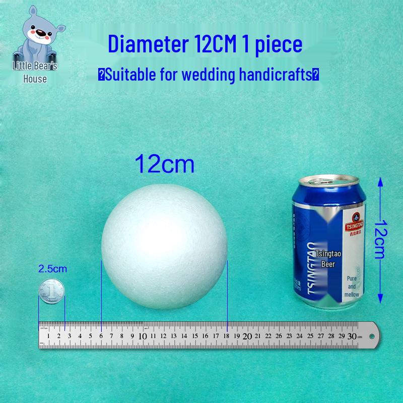 Solid White Styrofoam Balls for Wedding and Festival Decorations - DIY Round Foam Balls