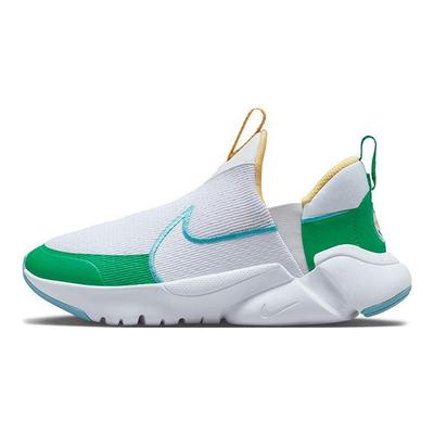 Flex Plus 2 GS Weiß Stadiongrün Kinder Sneaker Baltikblau FJ7722-141