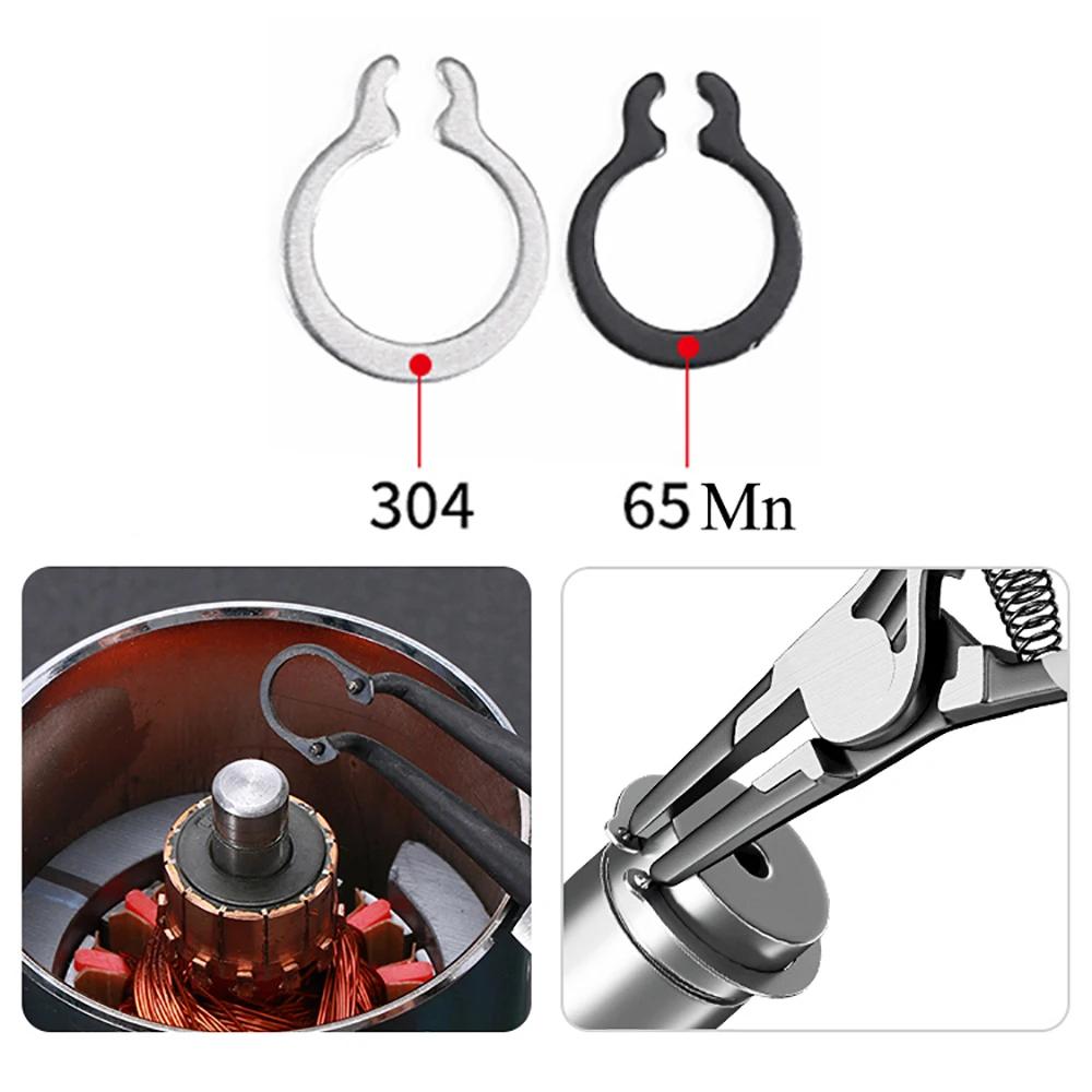 Bagues Circlips Externes Type C M3 M4 M5 M6 M7 M8 M9 Bague Circlip Arbre Rondelle Acier Inoxydable/65Mn Clip de Retenue Circlip