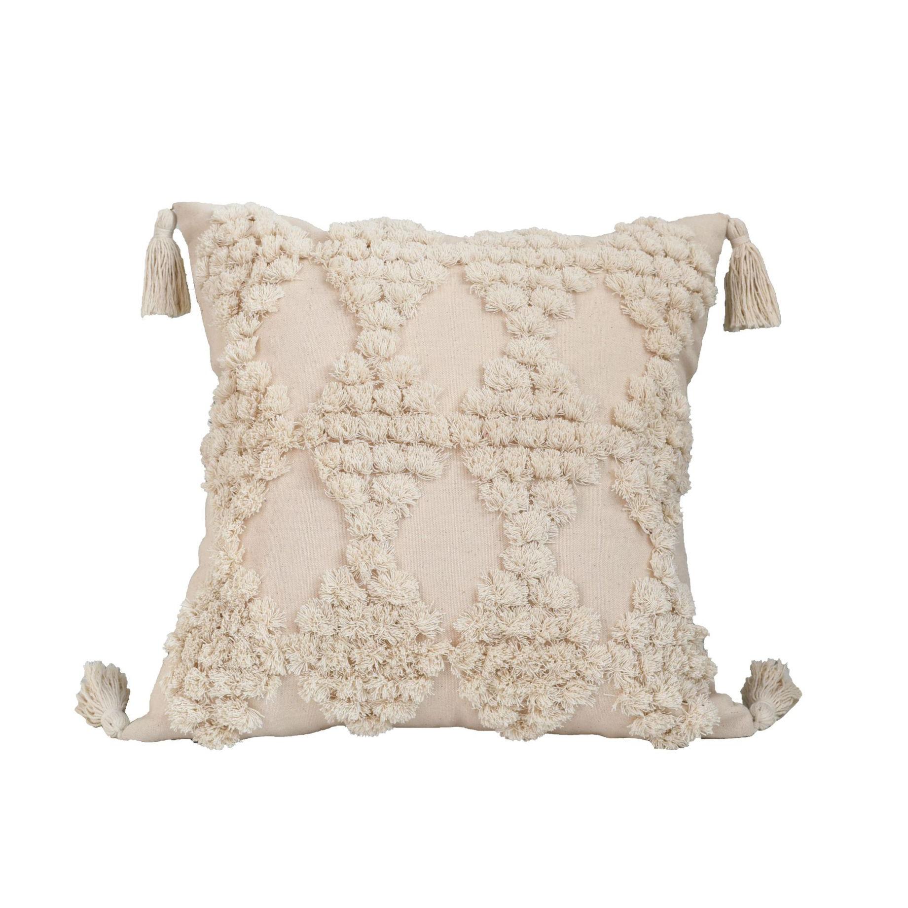 Тафтинговая диванная наволочка в стиле ретро простая художественная круглая бархатная подушка мягкая офисная подушка для дивана наволочка 1709₽