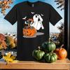 Cute Wall E And Eve Pumpkin T-shirt T Shirt Men Women Unisex Tshirt SY71