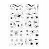 10 pièces Maquillage Corporel Halloween Autocollants Tatouages Toile d'Araignée Imperméable Tatouages Maquillage Performance