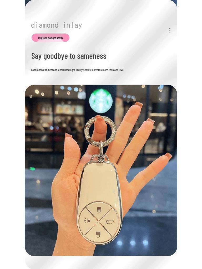 NIO ES6/ES8/EC6 2020 Car Key Protective Cover - Stylish Full Shell for Women