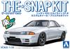 Aoshima Bunka Kyozai The Snap Kit Series Nissan R32 Skyline Custom Wheels Plastic Model Kit Co., Ltd. (AOSHIMA) 1/32 GT-R (Crystal White) Pre-colored