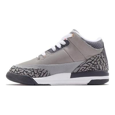 Air 3 Retro PS Gris Frío 2021 Zapatillas para Niños Plata Grafito Claro Cáscara de Naranja 429487-012