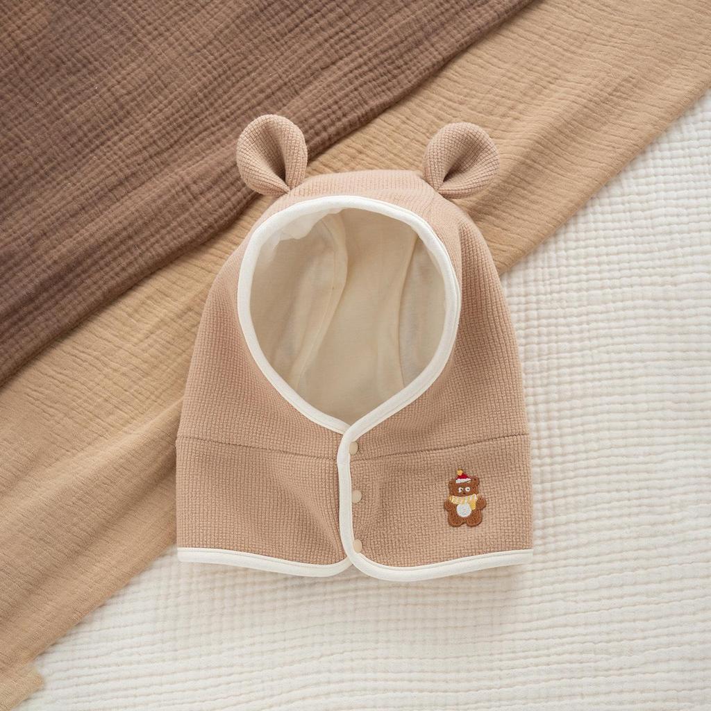 Infant Fleece-Lined Ear Protection Hat & Scarf Set for Boys/Girls (Autumn/Winter)