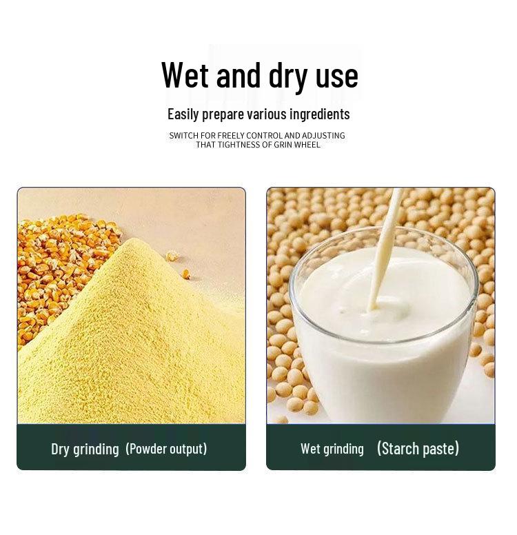 High-Power Household & Commercial Grain Grinder for Corn, Rice, and Cereals