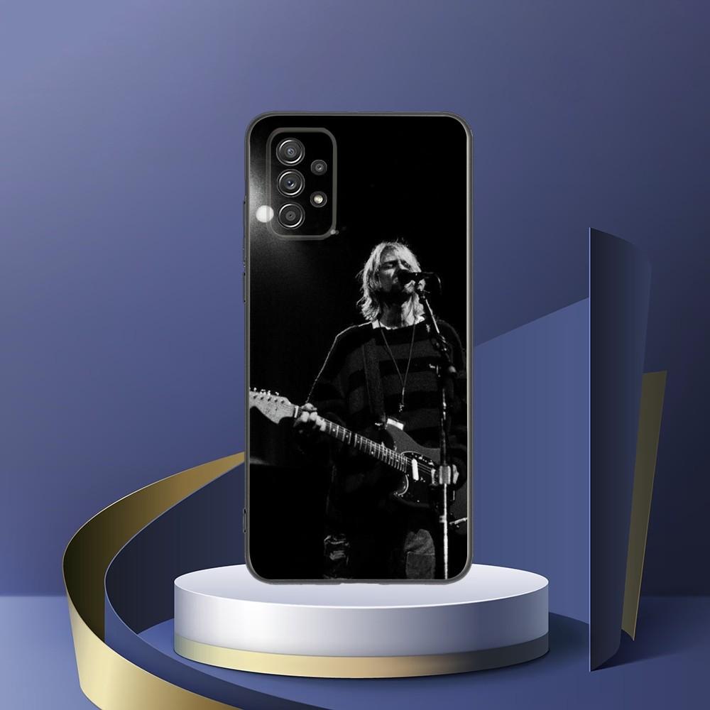 Kurt Cobain  Phone Case For Samsung S24,S23,S22,S21,S20,S10,S10E,S9 Plus FE Note 20 Ultra 10,9 Plus Black