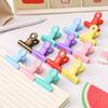 2 Pc Metal Binder Clips Multicolor  Folder Notes Po Letter Paper Clip Clamp School Office Stationery For Kids Student Prize