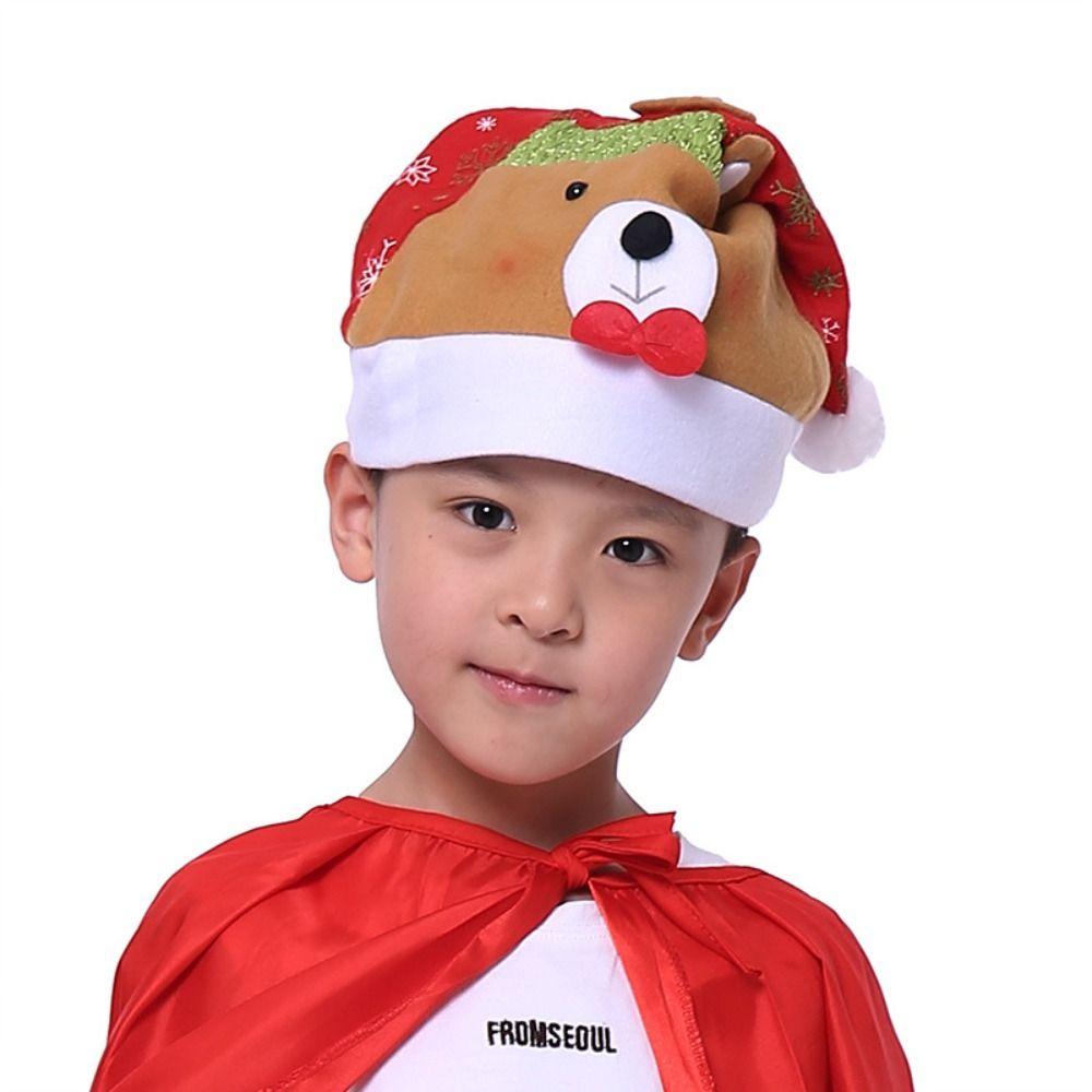 For Men Snowman Beanies Elk Korean Winter Cap Cartoon Plush Hat Santa Claus Christmas Hat