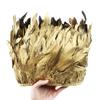 Gold And Silver Chicken Rooster Feather Decoration Rooster Feather Ribbon Diy Craft Wedding Party Holiday Decoration Sewing Ceremony