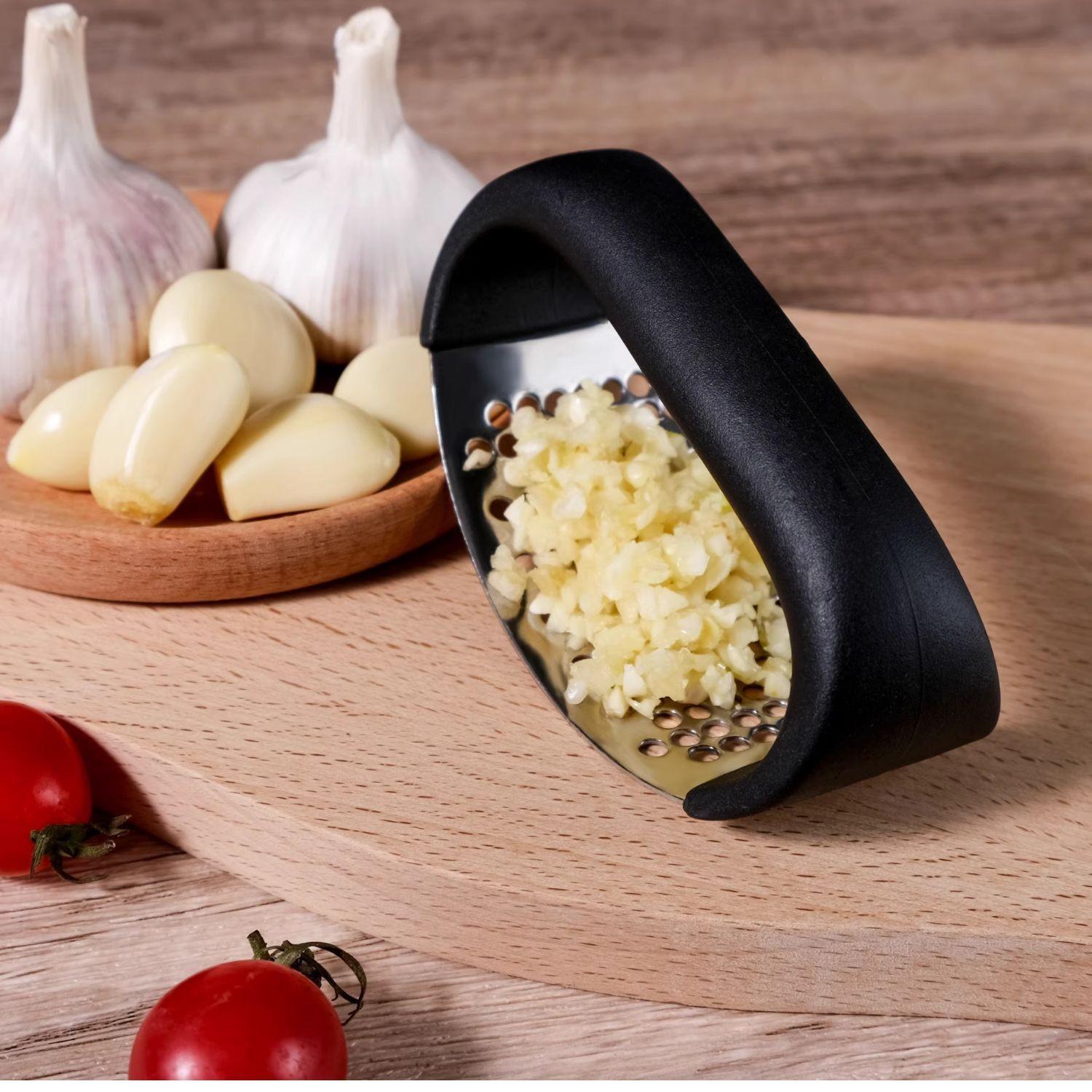 Stainless steel garlic press Cross-border mud press Manual garlic press Garlic molar Household pat garlic minced garlic garlic press