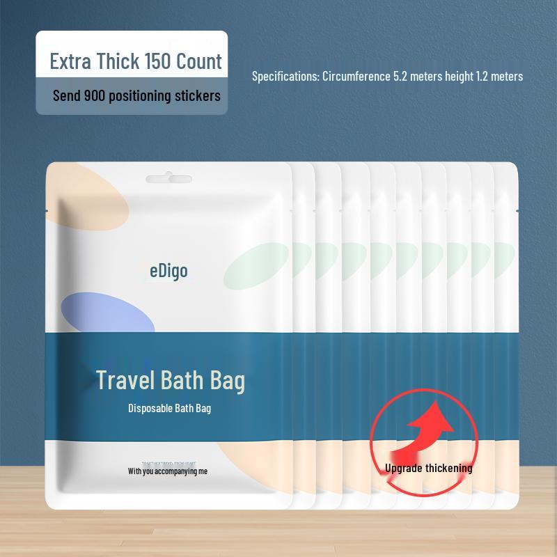 Disposable Thickened Bathtub Soaking Bag - Travel-Friendly Plastic Liner for Bath or Wash Basin