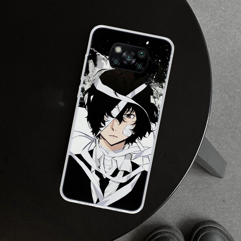 Bungou Stray Dogs Dazai Osamu Phone Case Cover For Xiaomi Poco X6 X5 X7 Pro F7 Ultra Redmi 15C 15 13C 13 12C 12 10C 10 10A 9C 9A