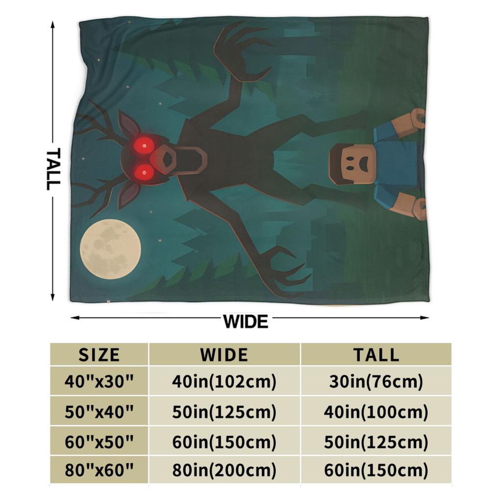 99 Nights In The Forest Game Blanket  Soft Print Plush Throw Blanket For Bedroom Travel Office Flannel Bedspread Bed Cover