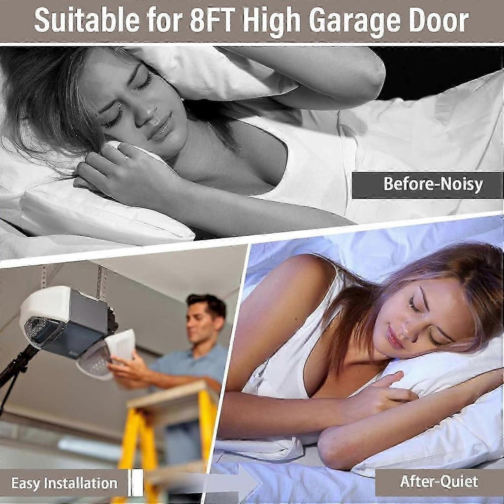 Garage Door Opener Belt 37561s.s Replacement For Genie 8ft Doors, Steelreinforced 245in Length  WSLIHV