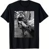 Funny Cat Stealing Fish Meme T Shirt Compatible for Men Humorous Black White Fish Heist Print, Casual Round Neck Tee 2026 Summer