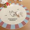 Puppy Picture Bedroom Decor Cute Carpet Round Carpets for Living Room Thick Plush Lounge Washable Floor Mat Home Fluffy Soft Rug