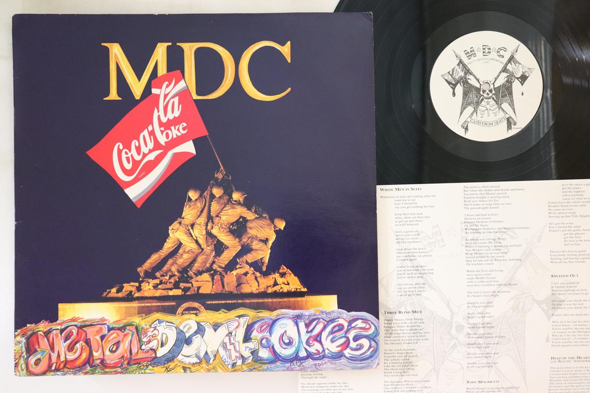 

LP Record MDC Metal Devil Cokes MDC7 R RADICAL 1989 Europe Rock Used