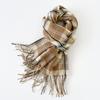Plaid scarf high-end imitation cashmere scarf female autumn and winter tide warm student couple scarf shawl