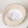 Daks Ivory Check Cotton Linen Blend Bucket Hat Dbhe2e123