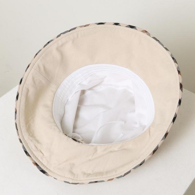 Daks Ivory Check Cotton Linen Blend Bucket Hat Dbhe2e123