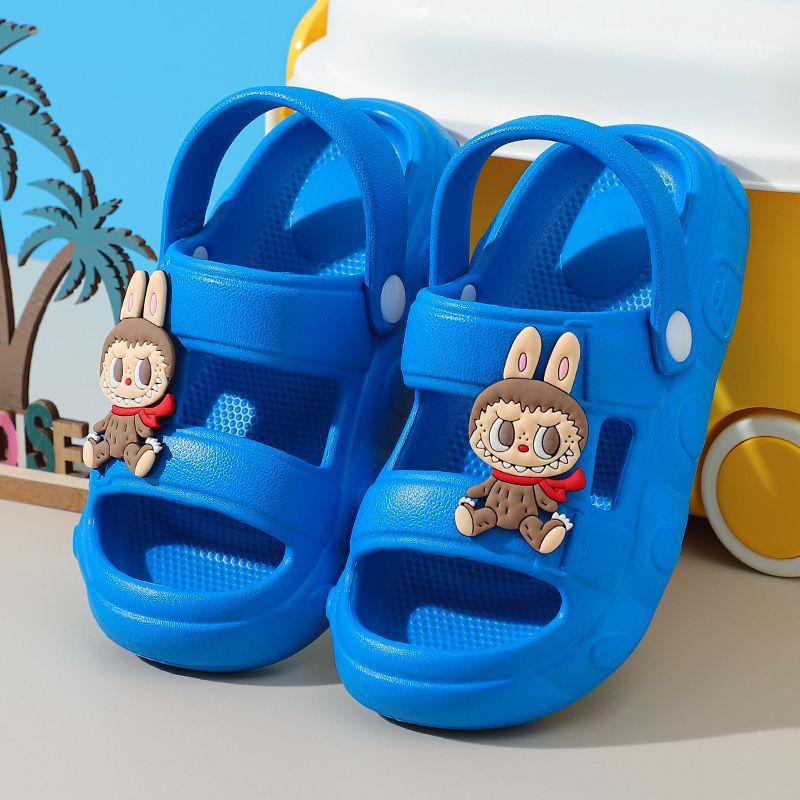 Boys' Non-Slip EVA Indoor-Outdoor Summer Slippers for Toddlers & Babies - Soft Sole, Anti-Collision, Wearable Sandals