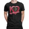 Herren T-Shirt Resident Evil 100% Baumwolle T-Shirts Kurzarm I Love My Girlfriend Leon Kennedy T-Shirts Rundhals Kleidung