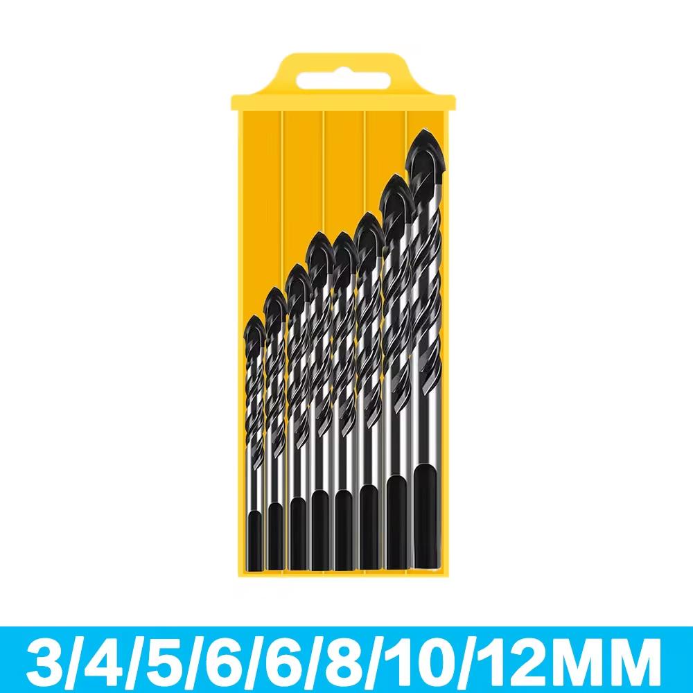 8 Stück Hartlegierung Overlord Diamant 3/4/5/6/6/8/10/12mm Keramikfliesen Perforiertes Wandbohrwerkzeug Bohrer-Set