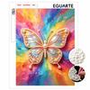 Rainbow Butterfly Pearl Kit 5D Round Rhinestone Art Handmade Wall Picture Elegant Home Decor Present for Daily and Holiday Use