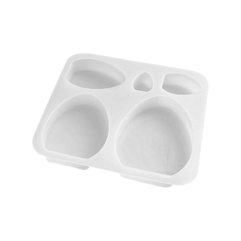 

5 Cavities Easter Eggs Shape Silicone Mold Heatproof Easy Demold for Resin Casting Candle Soap Chocolate Cake Baking 1