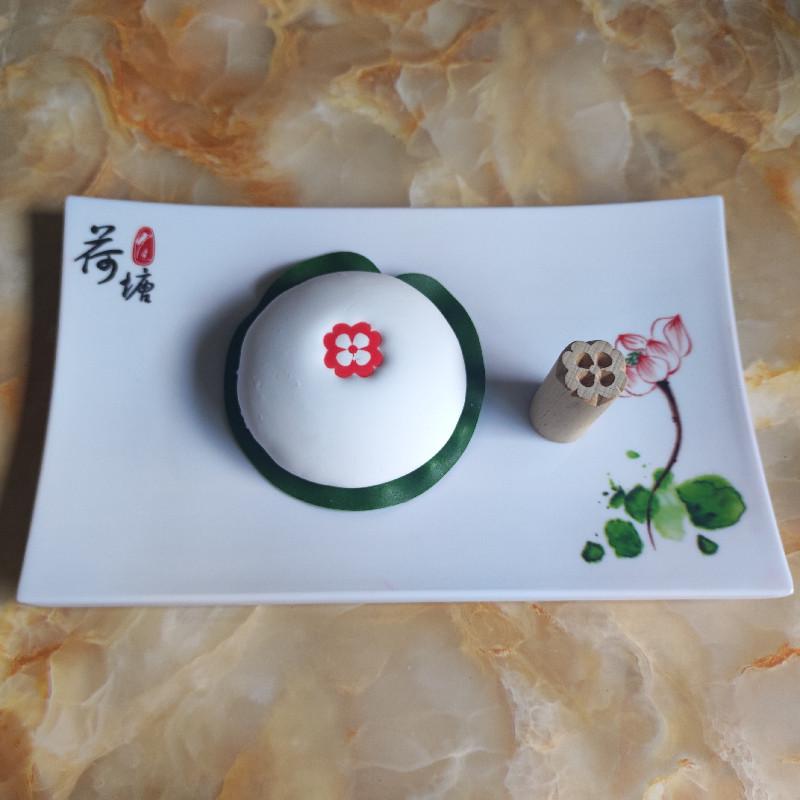 Wooden Seal for Su-style Mooncake, Red Bean Bun, Dim Sum, Steamed Bun, White Skin Pastry, Baked Goods, 2.5cm