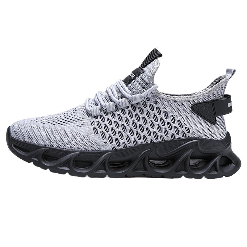 Fashion Mens Sport Shoes Breathable Lightweight Sneakers Outdoor Mesh Black Running Shoes Athletic Jogging Tenis Walking Shoe Zapatos