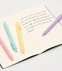 5pcs Vintage Color Pen Ballpoint Pure Plastic Gel Ink Roller Ball Pens for Writing Candy Gift A6696