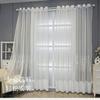 1PC White Embroidered Sheer Curtains Curtains for Living Dining Room Bedroom