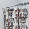 Floral Skull Shower Curtain Gothic Decor Bathroom Set Vintage Spooky Halloween Tapestry Wall Hanging Home Decor Artistic Pattern