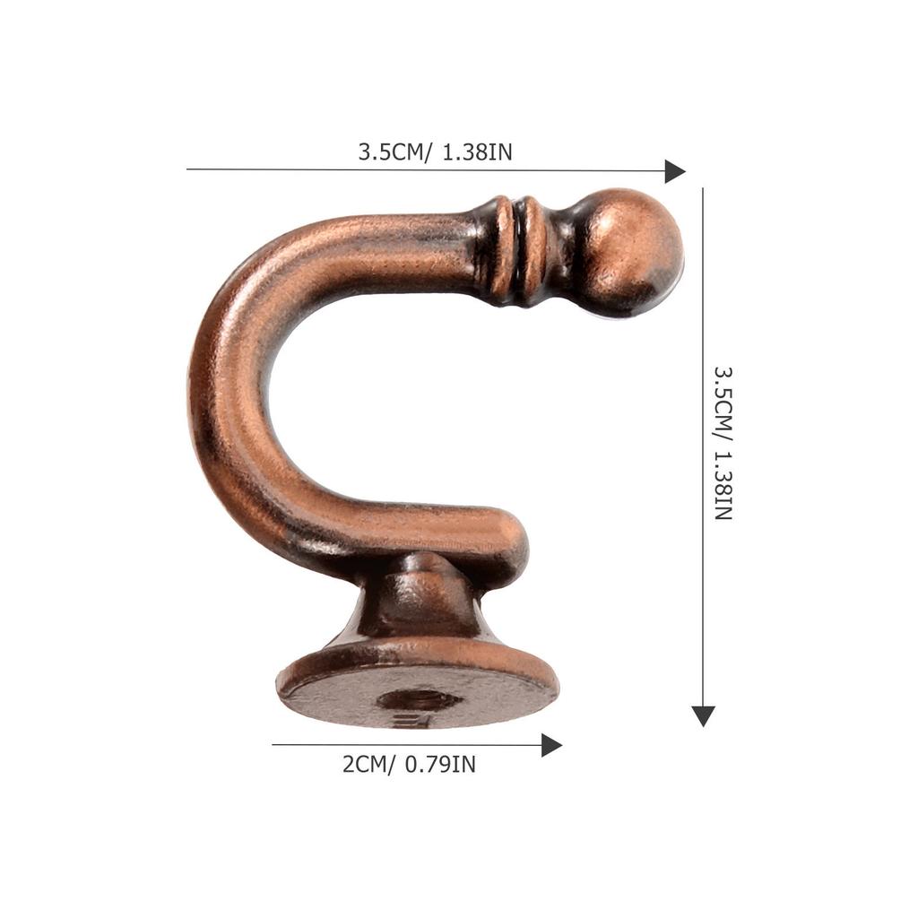 1Pair Premium Alloy Curtain Tieback Hook Wall Mounted for Drapes Curtains Hold Backs Elegant Simple Design Smooth Finish