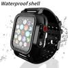 Vodotěsné pouzdro pro Apple Watch 44mm 40mm 42mm 38mm Silikonové pouzdro + Ochranný kryt iWatch Series 6 5 4 3 SE Příslušenství k řemínku