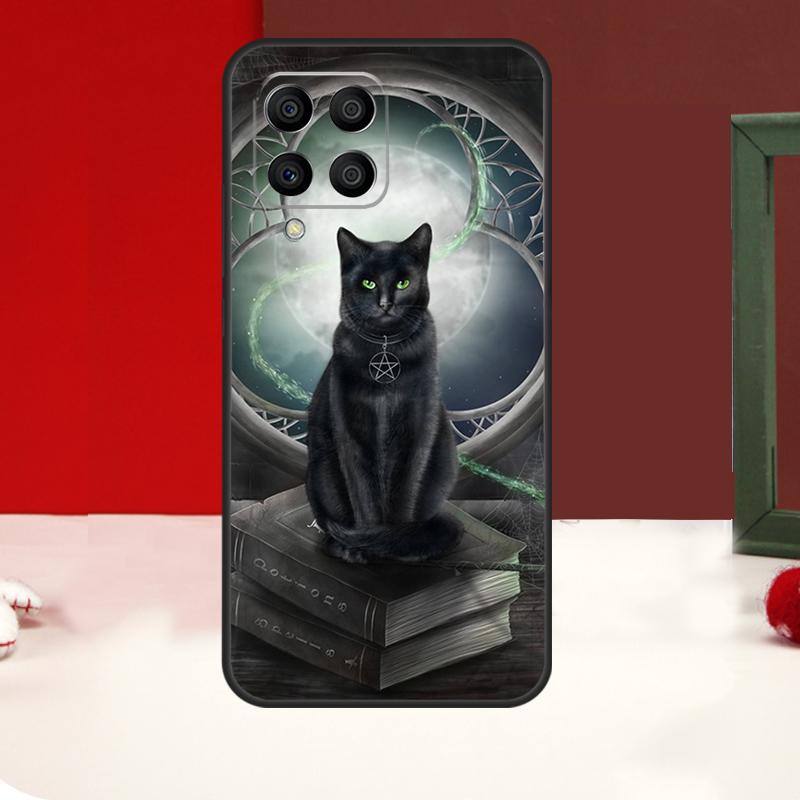 Witch Cat Case For Samsung Galaxy M11 M21 M31 M14 M34 M54 M12 M32 M52 M15 M13 M16 M36 M56 M53 M35 M55