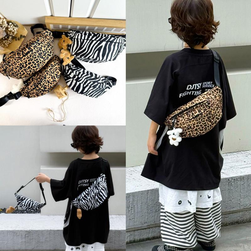 Stylish Lightweight Baby Leopard Print Sling Bag For Boys Perfect For Daily Use
