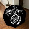 1PC Motorcycle Illustration Umbrella-9-Rib Reinforced, Automatic Open, Lightweight & Durable, Cute Fashion Accessory for Outdoor-P0783