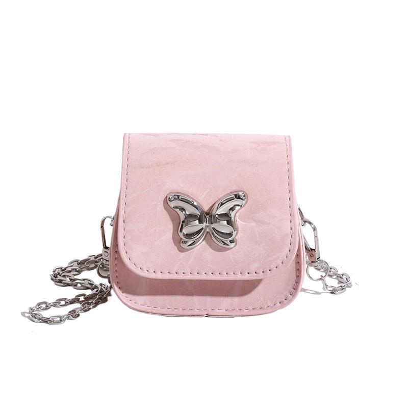 Chic Pu Saddle Bag For Women With Stylish Butterfly Design In Various Colors