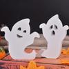 Halloweenská duchová ozdoba Samostatně stojící duchová cedule Dekorace na patrový tác Duchový stolní střed pro Halloweenskou podzimní párty