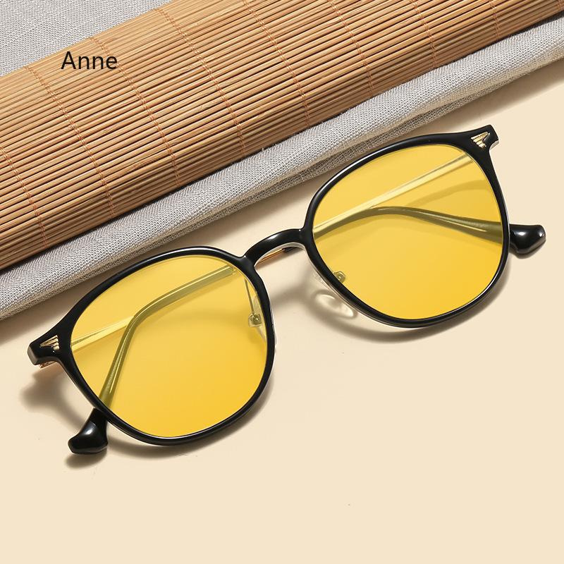 Luxury TR90 Night Vision Glasses Outdoor UV400 Driving Eyewear Men Women Square Anti-blue Light Optical Spectacle Eyeglasses