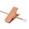 Amber Home Rose Gold Trouser Hangers, 20-Piece Set, Skirt Hangers, Steel Hangers for Bottoms, Pants, Slacks, and Towels, Durable Metal with Adjustable