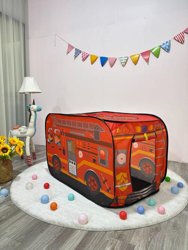 Children's Indoor Playhouse: Folding Tent & Ball Pit Car Villa