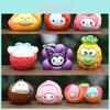 9pcs Hello Kitty Kuromi Cinnamoroll My Melody Creative Fruit Model Ornament Set For Kids And Collectors
