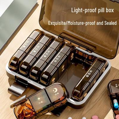 7-Day Japanese Pill Organizer: Portable 3-Times-a-Day Medicine Dispenser