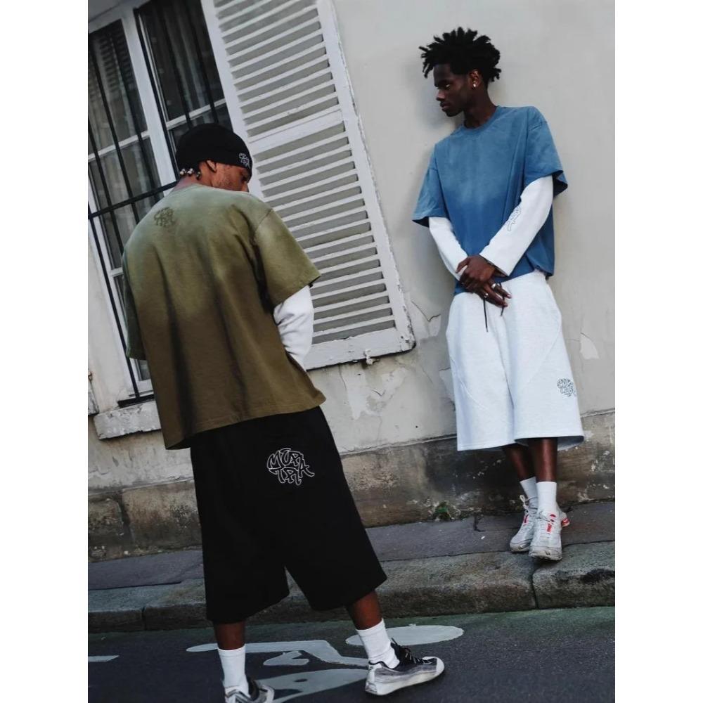 Y2K Retro Jogginghose Stromlinienförmige Nähte Street Trendy Stickerei Unisex Sweatpants Hip Hop Harajuku Streetwear Baggy Jogger