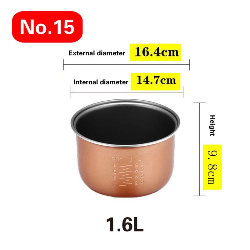 1.2L-4L Mini Household Car Electric Rice Cooker Liner Rice Cooker Cooking Electric Rice Cooker Liner Universal